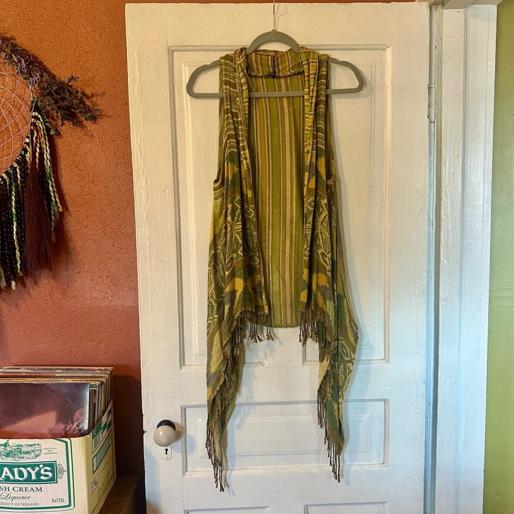 Boho Sleeveless Cardigan Vest